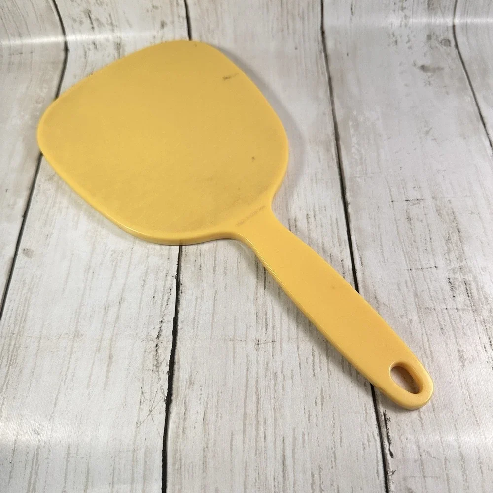 Beige Hand Mirror Plastic 11
